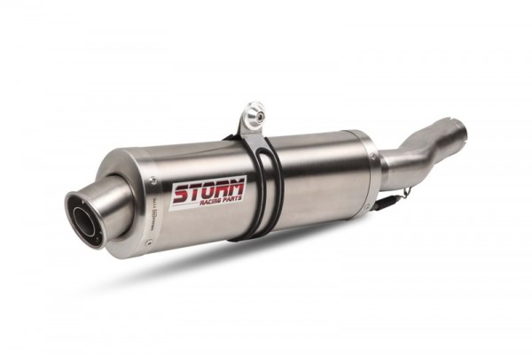 Storm 2x SLIP-ON OVAL Edelstahl für TRIUMPH SPEED TRIPLE 05-06, 74.AT.005.LX2